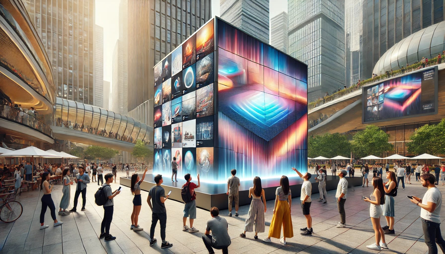 Marketing Experiencial en plazoleta de grandes ciudades.