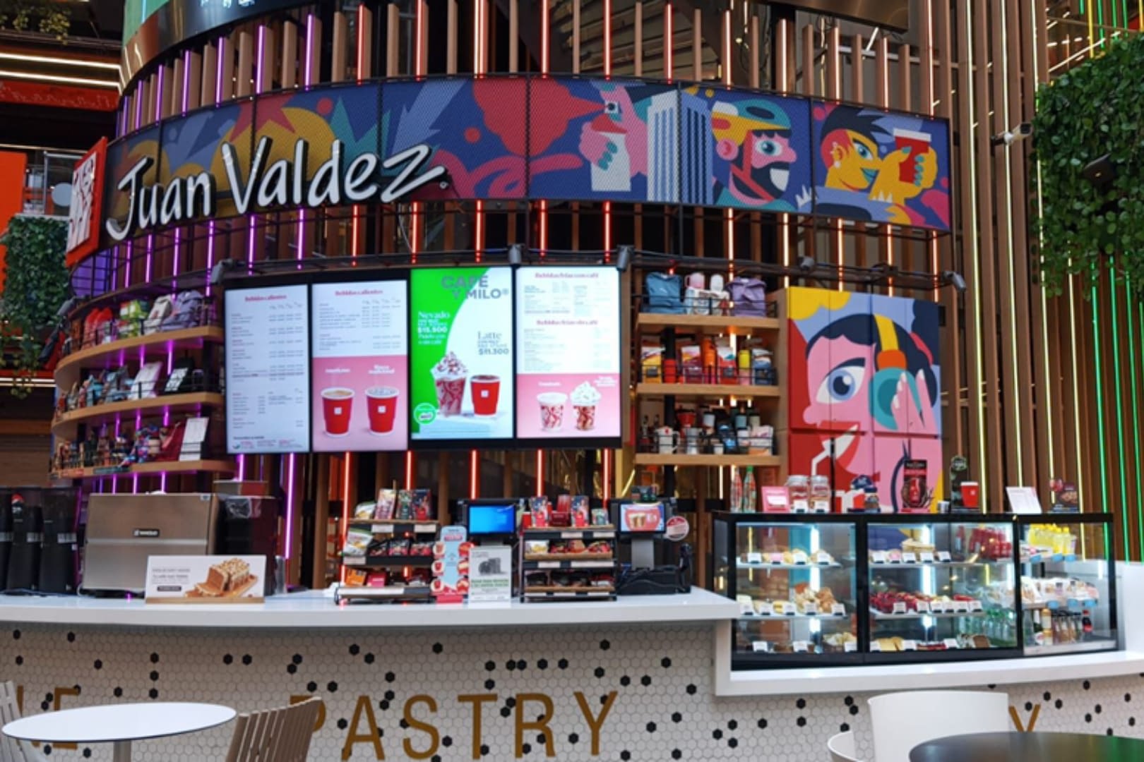 Pantallas para menús digitales - Juan Valdez 