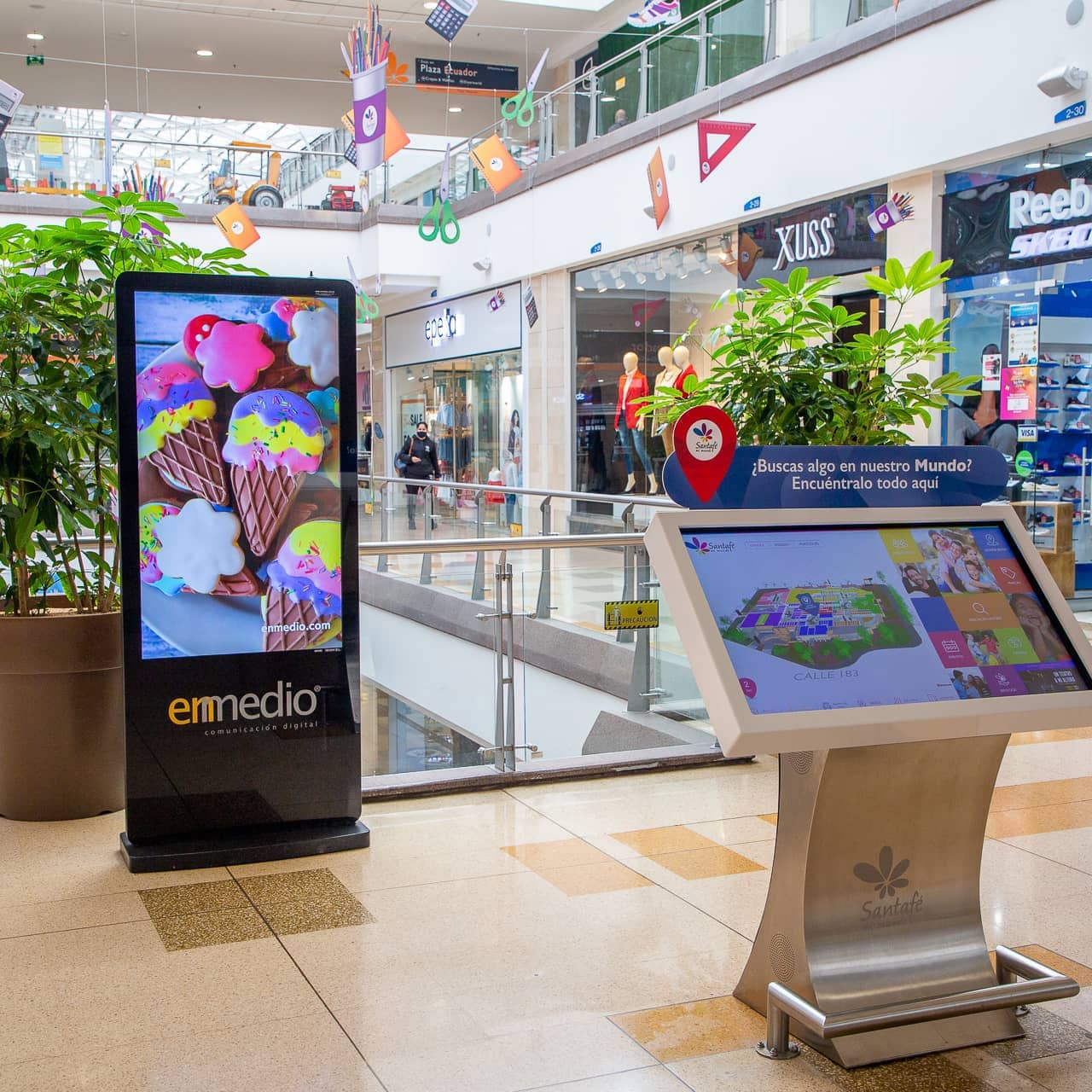 Pantalla Publicitaria en Centro Comercial Santafé Bogotá